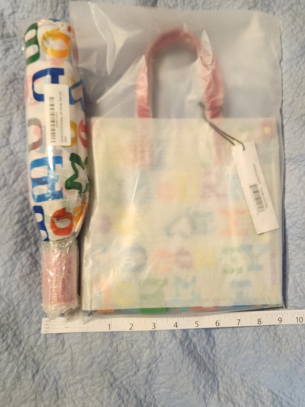 Dooney & Bourke Multicolor  Doodle Logo Tote And Umbrella